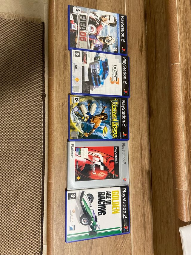 4 juegos PlayStation 2, juego de rally no lo tengo