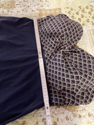 Costume intero blu e bianco