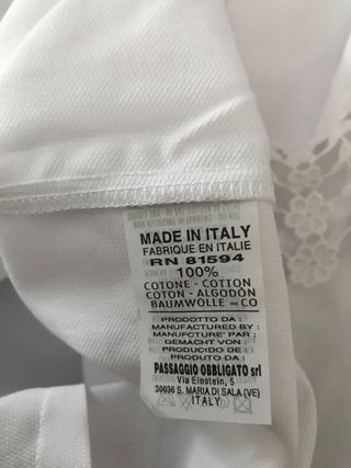 Blusa Enara Caniche bianca tg.L