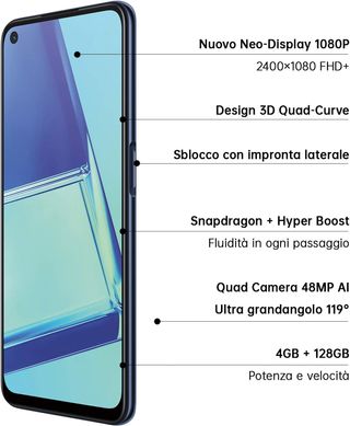Oppo A72 - Smartphone da 128 GB, 4 GB di RAM, Dual Sim, nero, RICONDIZIONATO, marche minime