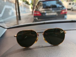 Gafas Aviador Doradas