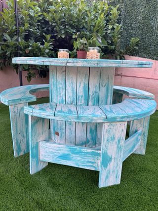 MESAS BOBINAS CARRETE MADERA CABLE CHILLPALET