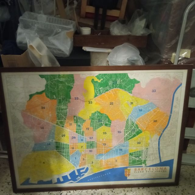 Plano guia urbana de Barcelona 1983