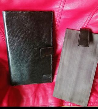 Cartera de Cuero Marrón - Portadocumentos targuete