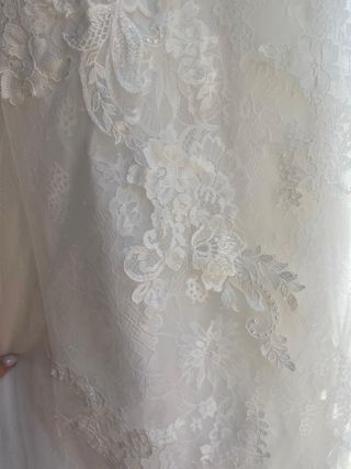 Vestido novia encaje blanco