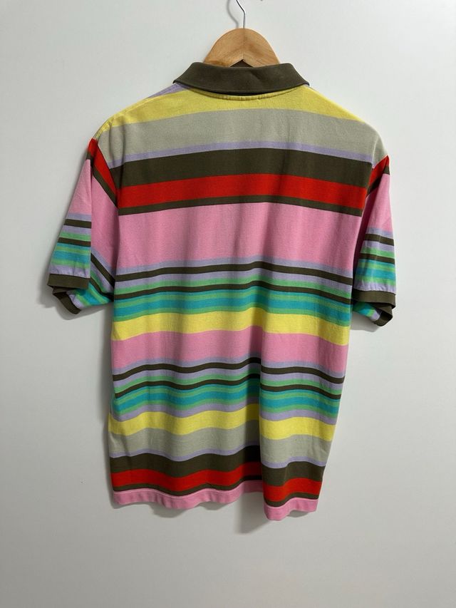 Polo Lacoste multicolor rayas hombre