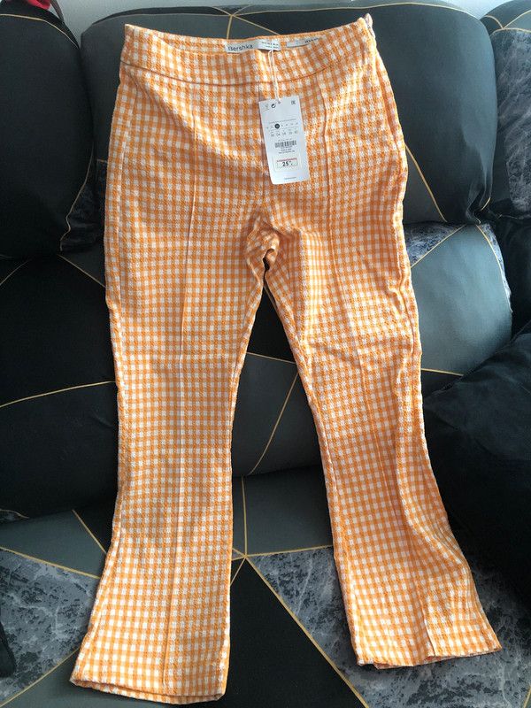 Pantalón vichy Bershka 36 s