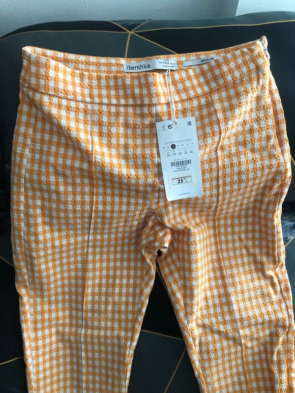 Pantalón vichy Bershka 36 s