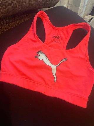 Top deportivo Puma M rojo