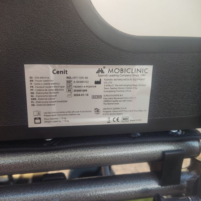 Silla ruedas eléctrica plegable