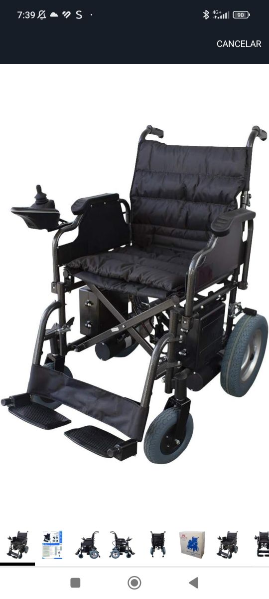 Silla ruedas eléctrica plegable