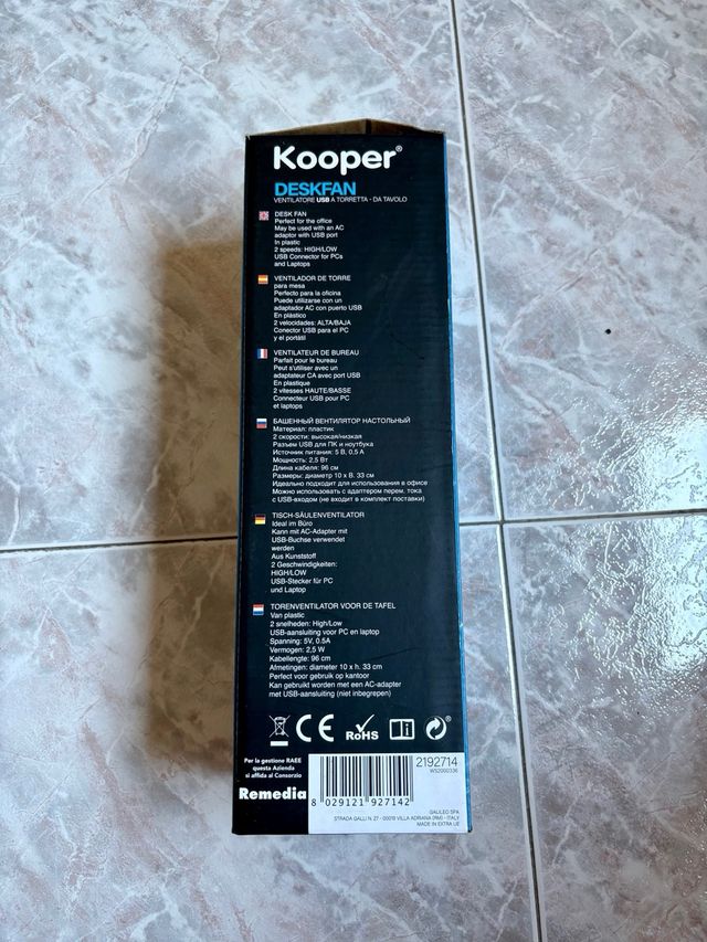 Ventilatore Koooper Deskfan USB