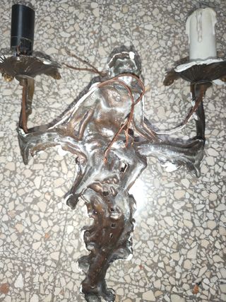 Applique a parete, 2 luci, angeli