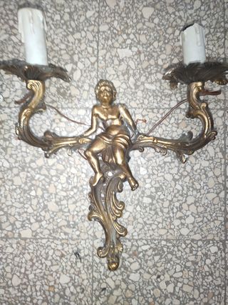 Applique a parete, 2 luci, angeli