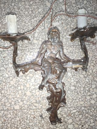 Applique a parete, 2 luci, angeli