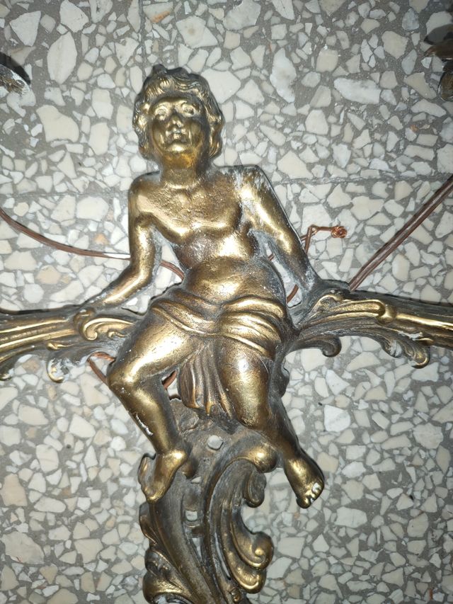 Applique a parete, 2 luci, angeli