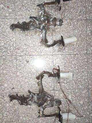 Applique a parete, 2 luci, angeli