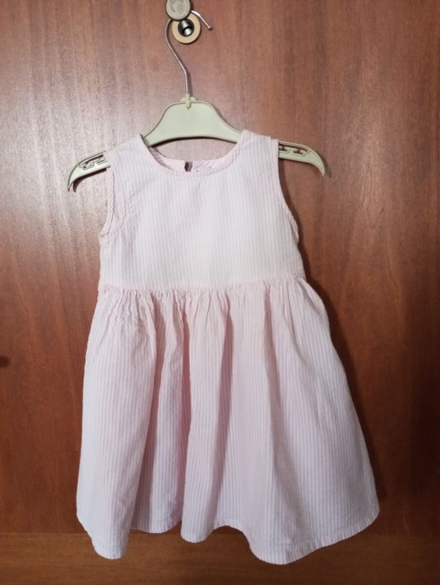 Vestitino bimba righe rosa