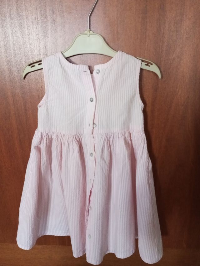 Vestitino bimba righe rosa