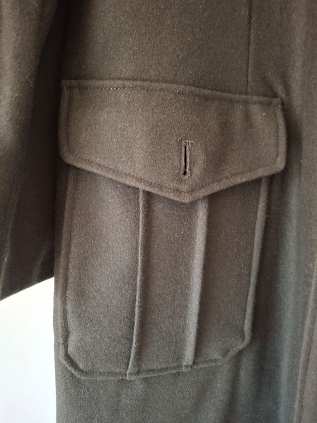 Abrigo Zara verde oliva