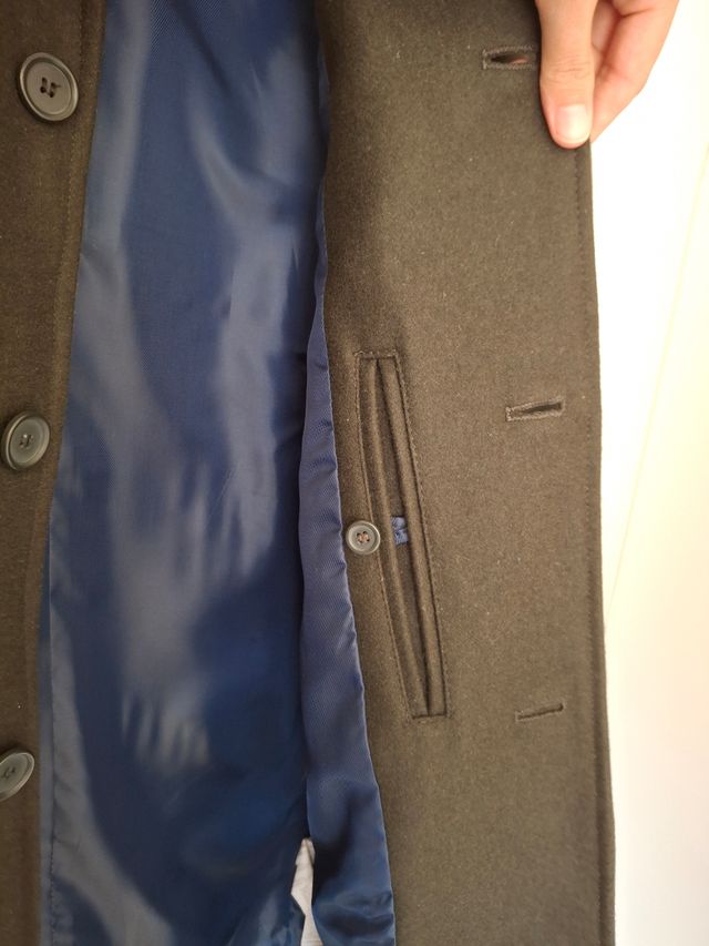 Abrigo Zara verde oliva