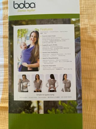 Fular Bebé Boba Wrap - Gris Claro