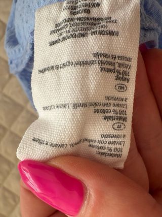 Camicia lunga azzurra