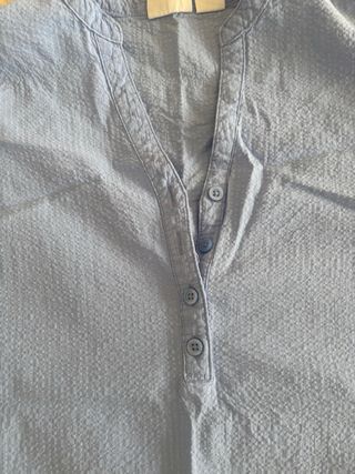 Camicia lunga azzurra