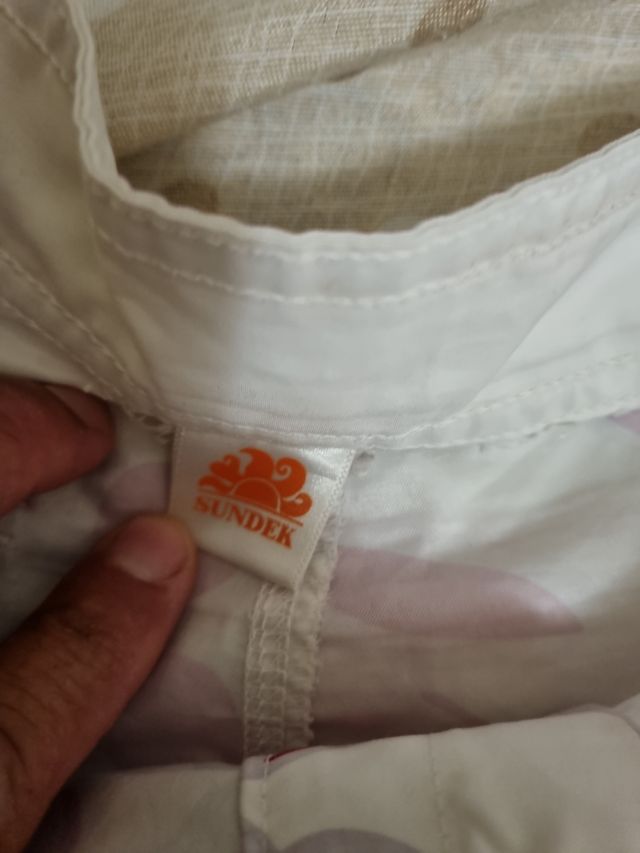 Costume da bagno Sundek rosso e bianco taglia s/m