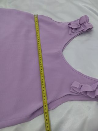 Blusa lila sin mangas