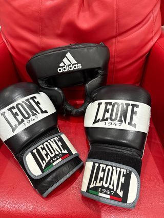 Guantes boxeo Leone 1947 + regalo casco