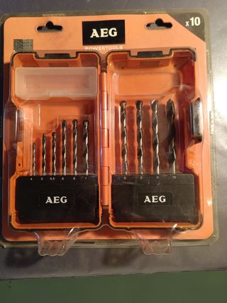 10 punte trapano AEG nuove