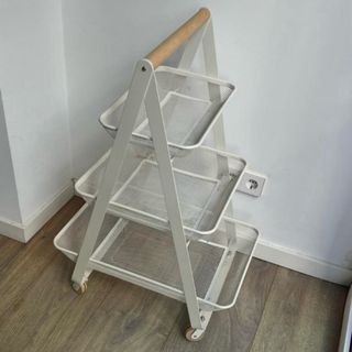 Carrito frutero 3 niveles blanco