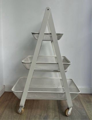 Carrito frutero 3 niveles blanco