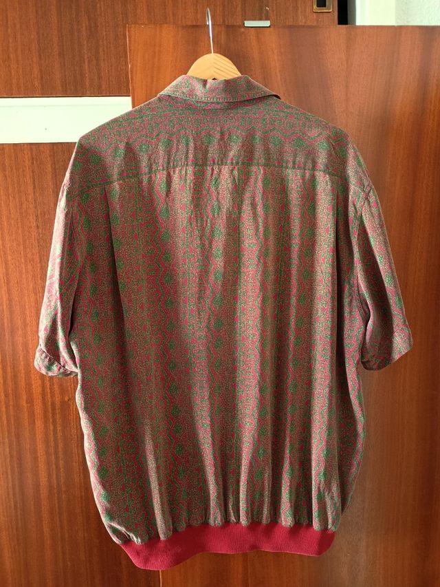 Camisa seda vintage