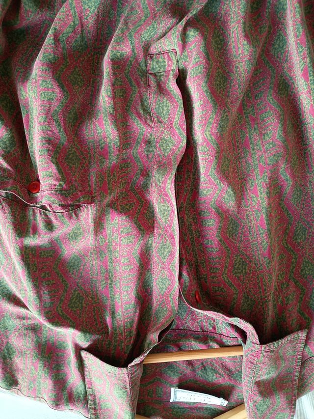 Camisa seda vintage