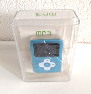 Mini Lettore MP3 Blu Multimedia Player USB Flash D