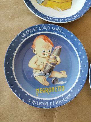 4 Piattini Negroni vintage brandani