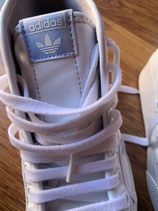 Adidas Nizza Platform Mid Zapatillas Blancas y Azu