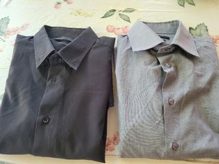 2 Camicie Uomo - Grigia & Nera