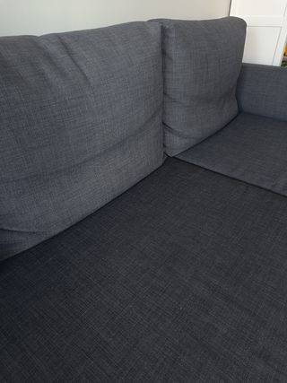 Sofá cama chaise longue Ikea gris
