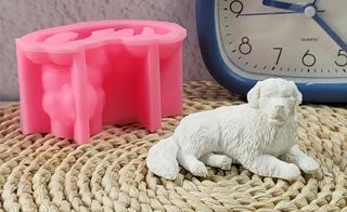 Molde Silicona Perro - Vela Artesanal