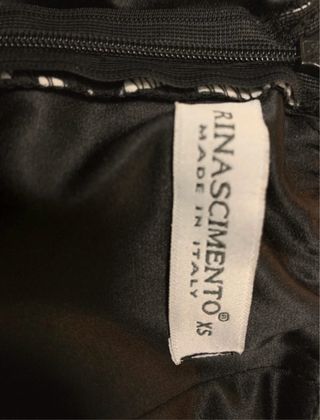 Abito bianco e nero spalline sottili