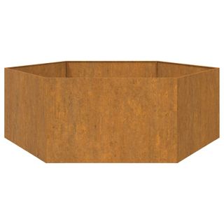 vidaXL Jardinera de acero corten oxidado