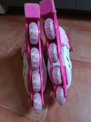 Patines linea rosa
