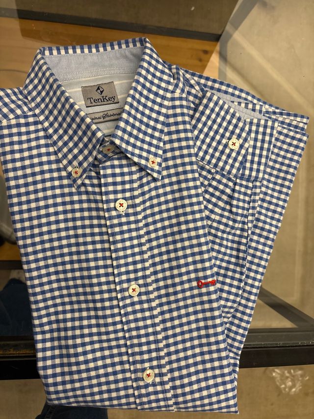 Camisa TenKey cuadros azul - Talla S