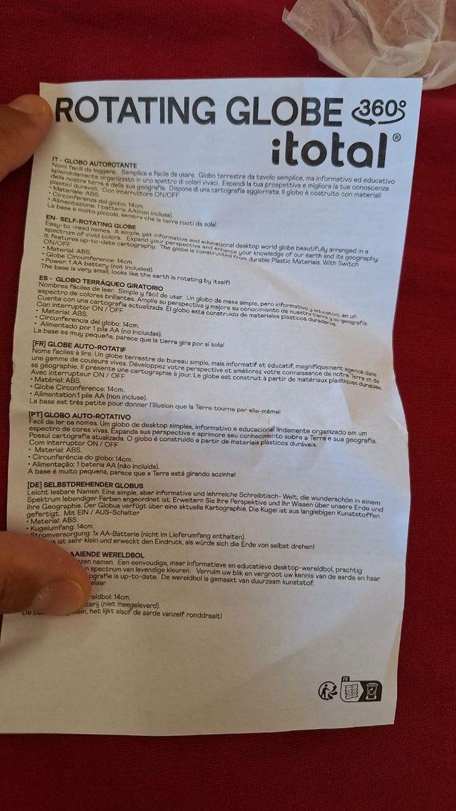 Globo rotante I-Total CM3315