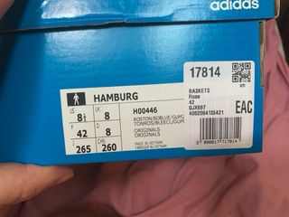 Adidas Hamburg - Zapatillas Rosa y Azul - 42