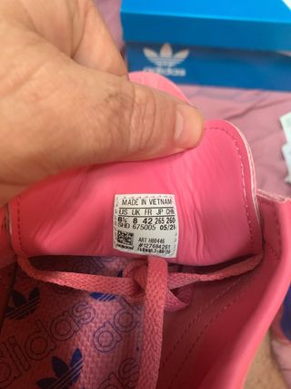 Adidas Hamburg - Zapatillas Rosa y Azul - 42