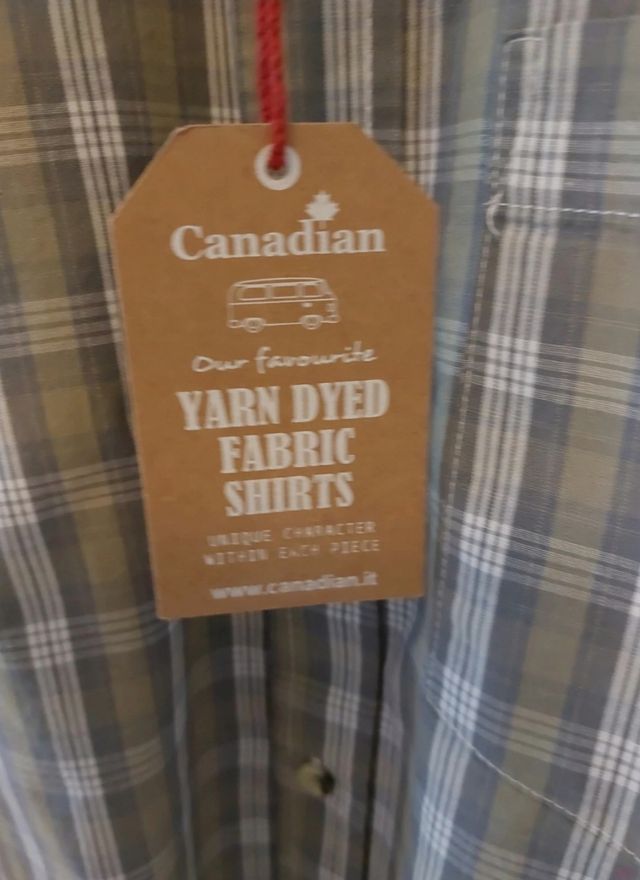 Camicia da uomo Canadian a quadri mezza manica